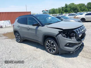 2024 Jeep Compass Limited с VIN 3C4NJDCN8RT596315, выставлен на аукционе IAAI как лот 42607474 с пробегом 41 495 миль миль и . История ставок и продаж доступна на DreamBid. Изображение 1.