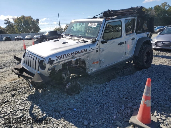 2022 Jeep Wrangler Unlimited Willys with VIN 1C4HJXDN6NW225462, listed as a Copart auction lot 75691294 with Not Provided miles and Salvage Title. Bid and sale history available at DreamBid. Image 1.