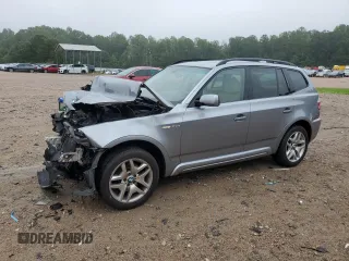 2007 BMW X3 3.0si with VIN WBXPC93497WJ02254, listed as a Copart auction lot 61298875 with 110,497 mi miles and Salvage title. Bid and sale history available at DreamBid. Image 1.