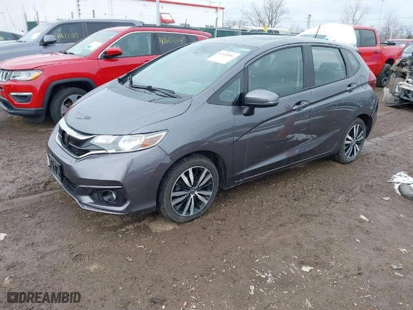 2018 Honda Fit EX-L with VIN 3HGGK5H98JM723457, listed as a IAAI auction lot 41630581 with 102,164 mi miles. Bid and sale history available at carsss.com. Image 2.