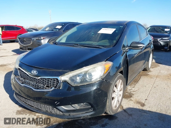 2014 Kia Forte EX with VIN KNAFX4A86E5162224, listed as a IAAI auction lot 41803293 with 145,074 mi miles. Bid and sale history available at carsss.com. Image 17.