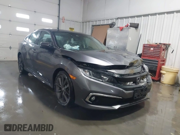 2020 Honda Civic EX-L with VIN 19XFC1F70LE010163, listed as a IAAI auction lot 41306532 with 88,767 mi miles and . Bid and sale history available at DreamBid. Image 1.