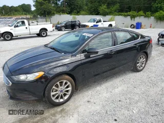2017 Ford Fusion SE with VIN 3FA6P0HD3HR320623, listed as a Copart auction lot 58296995 with 104,529 mi miles and Salvage title. Bid and sale history available at DreamBid. Image 1.