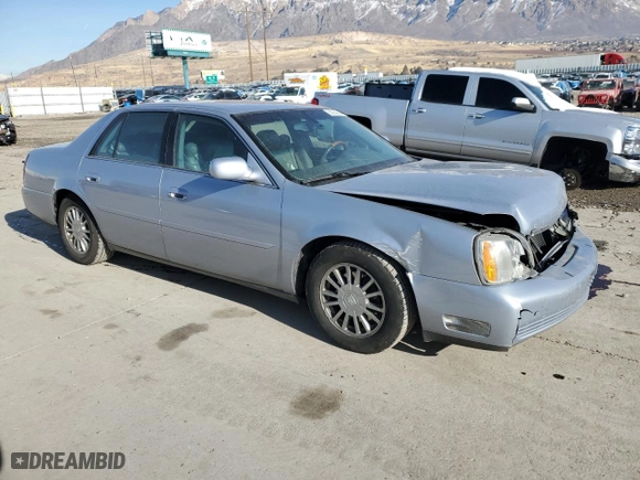 2004 Cadillac DeVille DHS with VIN 1G6KE54Y74U238243, listed as a Copart auction lot 85054564 with 142,652 mi miles and Salvage Title. Bid and sale history available at carsss.com. Image 4.