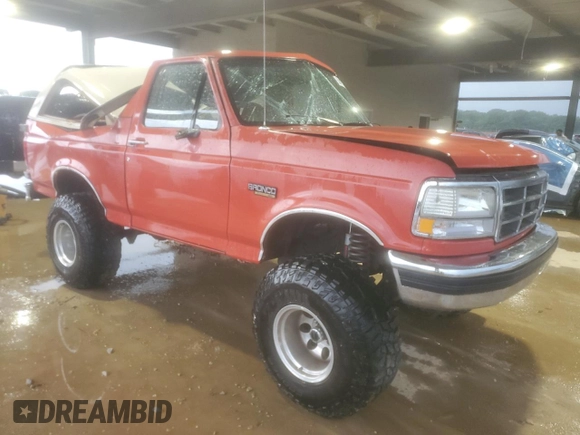 1994 Ford Bronco XL with VIN 1FMEU15N6RLA13024, listed as a Copart auction lot 55349875 with 212,812 mi miles and Salvage title. Bid and sale history available at DreamBid. Image 4.