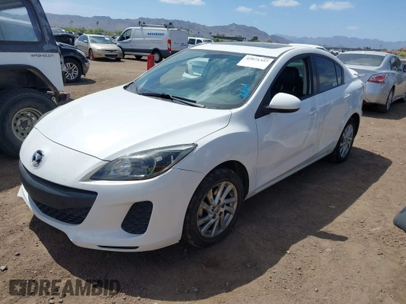 2012 Mazda 3 i Grand Touring with VIN JM1BL1W76C1534581, listed as a IAAI auction lot 42071357 with 120,302 mi miles. Bid and sale history available at carsss.com. Image 2.