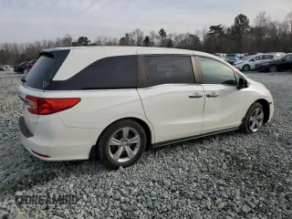 2019 Honda Odyssey EX-L with VIN 5FNRL6H72KB014960, listed as a Copart auction lot 48701035 with 131,921 mi miles and Salvage Title. Bid and sale history available at carsss.com. Image 3.