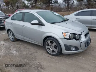 2014 Chevrolet Sonic LTZ with VIN 1G1JE5SB6E4218485, listed as a IAAI auction lot 41407500 with 93,588 mi miles. Bid and sale history available at carsss.com. Image 1.