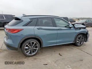 2024 Infiniti QX50 Sport with VIN 3PCAJ5FA7RF108824, listed as a Copart auction lot 55150705 with 7,388 mi miles and Salvage title. Bid and sale history available at DreamBid. Image 3.