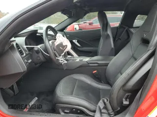 2019 Chevrolet Corvette Z06 2LZ with VIN 1G1YS2D68K5605762, listed as a Copart auction lot 85744714 with 6,485 mi miles and Salvage Title. Bid and sale history available at carsss.com. Image 7.
