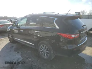 2014 Infiniti QX60 with VIN 5N1AL0MM2EC533316, listed as a Copart auction lot 43734075 with 124,280 mi miles and Salvage Title. Bid and sale history available at DreamBid. Image 2.