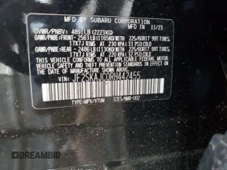 2024 Subaru Forester Wilderness with VIN JF2SKAJC0RH442455, listed as a Copart auction lot 47682275 with 22,062 mi miles and Salvage Title. Bid and sale history available at carsss.com. Image 15.