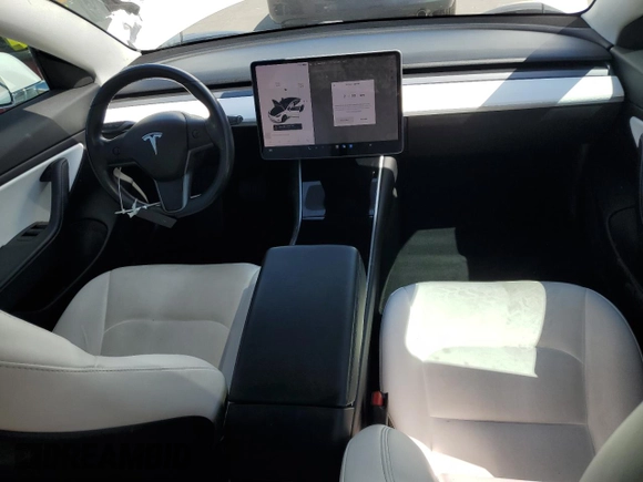 2018 Tesla Model 3 Long Range Battery with VIN 5YJ3E1EA3JF168661, listed as a Copart auction lot 53142155 with 175,389 mi miles and Salvage Title. Bid and sale history available at DreamBid. Image 8.
