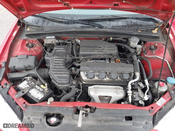 2004 Honda Civic LX with VIN 1HGEM21574L025113, listed as a IAAI auction lot 41789090 with 201,417 mi miles. Bid and sale history available at carsss.com. Image 10.