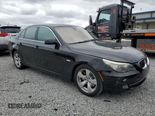 2008 BMW 5 Series 528i with VIN WBANU53588CT03677, listed as a Copart auction lot 49956525 with 183,194 mi miles and Salvage Title. Bid and sale history available at carsss.com. Image 4.