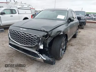 2025 Genesis GV80 Prestige z VIN KMUHEESC5SU239383, wystawiony jako IAAI lot #42286176 z przebiegiem 8 795 mil mil oraz . Historia ofert i sprzedaży dostępna na DreamBid. Obrazek 6.