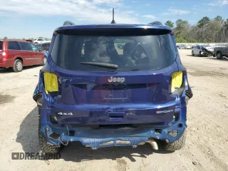 2018 Jeep Renegade Sport with VIN ZACCJBAB8JPJ44121, listed as a Copart auction lot 46393245 with 85,293 mi miles and Salvage title. Bid and sale history available at DreamBid. Image 6.