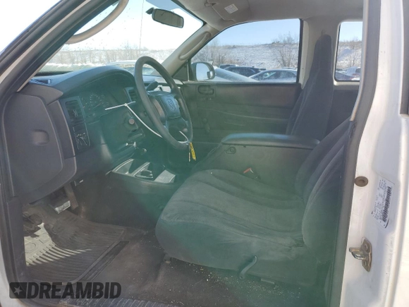 2002 Dodge Dakota with VIN 1B7GL12X62S584725, listed as a Copart auction lot 42743525 with 116,442 mi miles and Salvage Title. Bid and sale history available at carsss.com. Image 7.