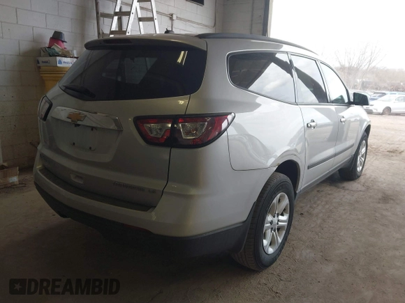 2013 Chevrolet Traverse LS with VIN 1GNKVFED8DJ106177, listed as a IAAI auction lot 41869165 with 106,786 mi miles and . Bid and sale history available at DreamBid. Image 4.