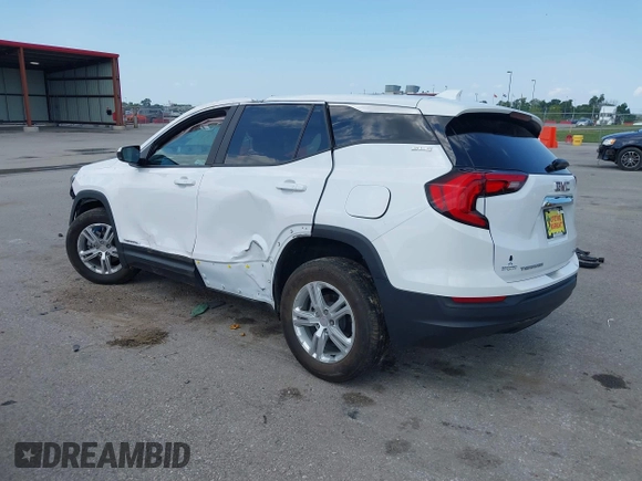 2021 GMC Terrain SLE with VIN 3GKALTEV6ML374255, listed as a IAAI auction lot 40129151 with 87,540 mi miles and . Bid and sale history available at carsss.com. Image 3.