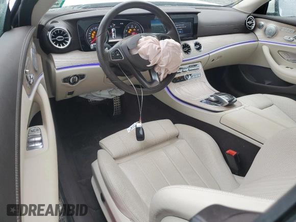 2018 Mercedes-Benz E 400 with VIN WDD1J6GB4JF015911, listed as a Copart auction lot 51815785 with 40,160 mi miles and Salvage Title. Bid and sale history available at DreamBid. Image 8.