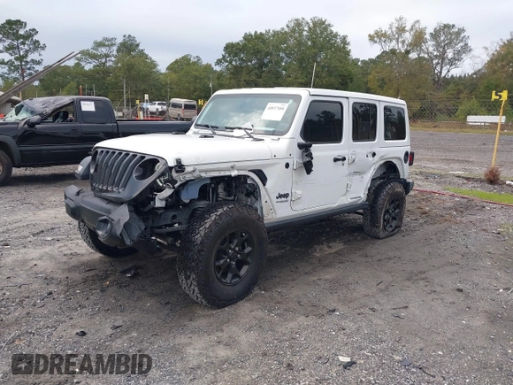 2021 Jeep Wrangler Unlimited Willys with VIN 1C4HJXDN0MW685716, listed as a IAAI auction lot 40837088 with 35,881 mi miles and . Bid and sale history available at DreamBid. Image 17.