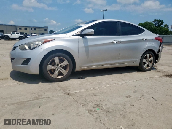2011 Hyundai Elantra GLS z VIN KMHDH4AE3BU168833, wystawiony jako Copart lot #58830065 z przebiegiem 147 051 mil mil oraz Szkoda całkowita • Salvage title. Historia ofert i sprzedaży dostępna na DreamBid. Obrazek 1.