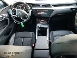 2022 Audi e-tron Premium with VIN WA1AAAGE3NB023738, listed as a Copart auction lot 72651284 with 35,531 mi miles and Salvage Title. Bid and sale history available at DreamBid. Image 8.