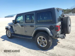 2019 Jeep Wrangler Unlimited Sahara with VIN 1C4HJXEG6KW531041, listed as a Copart auction lot 47387515 with 76,417 mi miles and Non Repairable. Bid and sale history available at carsss.com. Image 2.