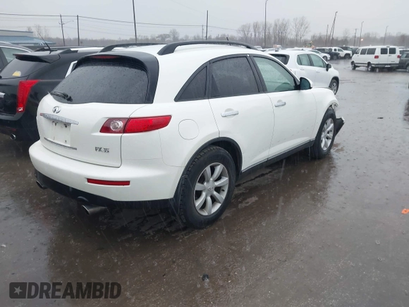 2004 Infiniti FX with VIN JNRAS08W44X203168, listed as a IAAI auction lot 41925315 with Not Provided miles and . Bid and sale history available at DreamBid. Image 4.