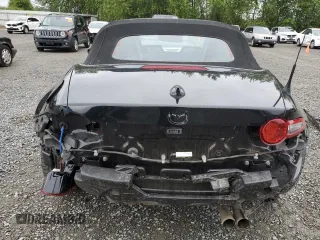 2021 Mazda MX-5 Miata Grand Touring with VIN JM1NDAD78M0455899, listed as a Copart auction lot 57347125 with 38,405 mi miles and Salvage title. Bid and sale history available at DreamBid. Image 6.