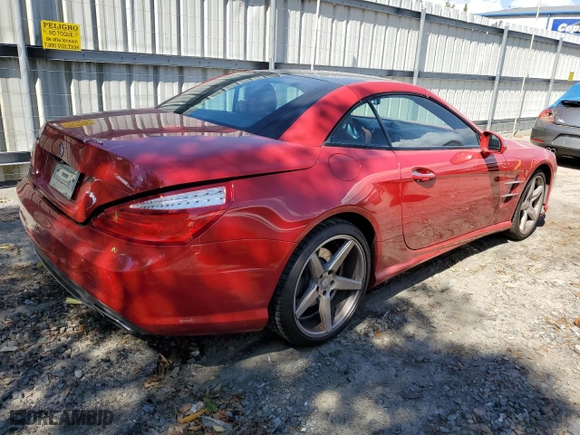 2013 Mercedes-Benz SL-Class SL 550 with VIN WDDJK7DA0DF018386, listed as a Copart auction lot 73296154 with 100,882 mi miles and Salvage Title. Bid and sale history available at carsss.com. Image 3.