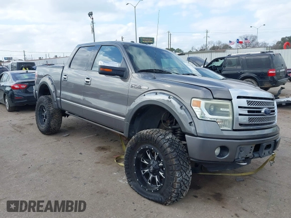 2014 Ford F-150 XL with VIN 1FTFW1EF2EFC42305, listed as a IAAI auction lot 41399663 with 167,809 mi miles. Bid and sale history available at carsss.com. Image 1.
