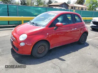 2012 FIAT 500 Pop with VIN 3C3CFFAR9CT335250, listed as a Copart auction lot 56529455 with 120,522 mi miles and Salvage title. Bid and sale history available at DreamBid. Image 1.