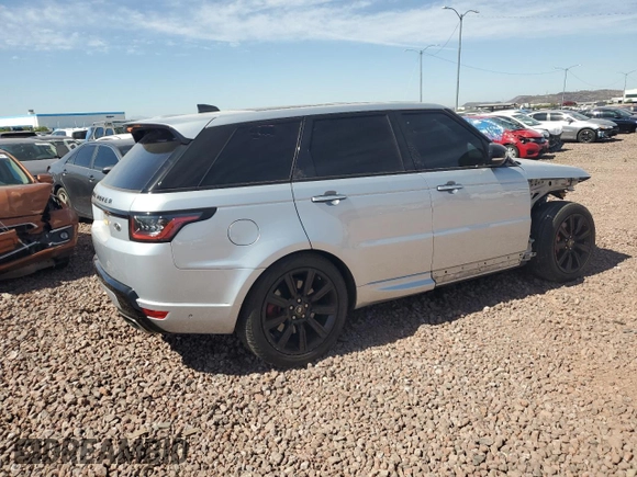 2021 Land Rover Range Rover Sport HST with VIN SALWS2RU1MA783957, listed as a Copart auction lot 54576875 with 25,145 mi miles and Salvage title. Bid and sale history available at DreamBid. Image 3.