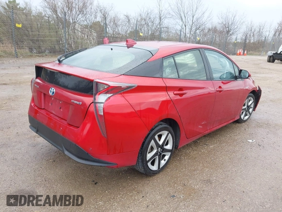 2017 Toyota Prius Two with VIN JTDKARFU8H3527802, listed as a IAAI auction lot 42068099 with 102,152 mi miles. Bid and sale history available at carsss.com. Image 4.