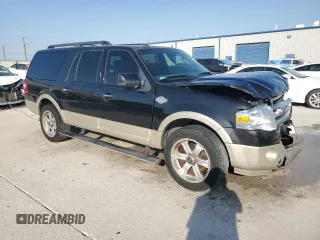 2010 Ford Expedition EL XLT with VIN 1FMJK1H50AEB55040, listed as a Copart auction lot 75403574 with 146,856 mi miles and Salvage Title. Bid and sale history available at carsss.com. Image 4.