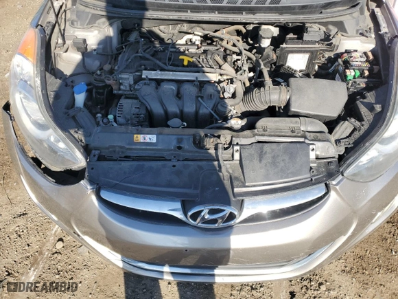 2013 Hyundai Elantra Limited with VIN 5NPDH4AE4DH287766, listed as a Copart auction lot 52394785 with 0 mi miles and Salvage Title. Bid and sale history available at carsss.com. Image 11.