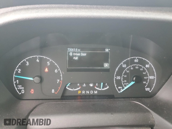 2023 Ford Transit Cargo с VIN 1FTBR1C8XPKB44983, выставлен на аукционе Copart как лот 63350635 с пробегом 73 083 миль миль и Списание • Salvage title. История ставок и продаж доступна на DreamBid. Изображение 9.
