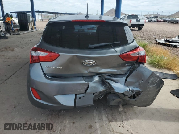 2017 Hyundai Elantra GT with VIN KMHD35LH8HU368885, listed as a Copart auction lot 60542614 with 117,212 mi miles and Salvage Title. Bid and sale history available at carsss.com. Image 6.