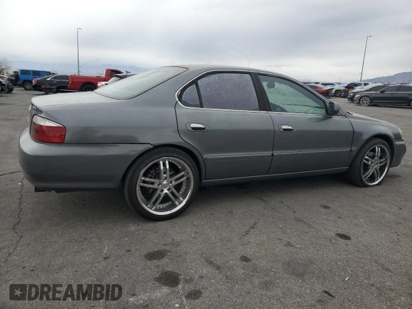 2002 Acura TL w/Navigation with VIN 19UUA56722A022192, listed as a Copart auction lot 46862955 with 274,957 mi miles and Salvage Title. Bid and sale history available at carsss.com. Image 3.