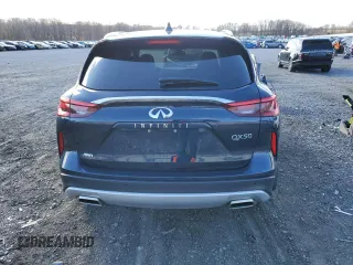 2021 Infiniti QX50 LUXE with VIN 3PCAJ5BB9MF126880, listed as a Copart auction lot 43617113 with 15,503 mi miles. Bid and sale history available at carsss.com. Image 6.