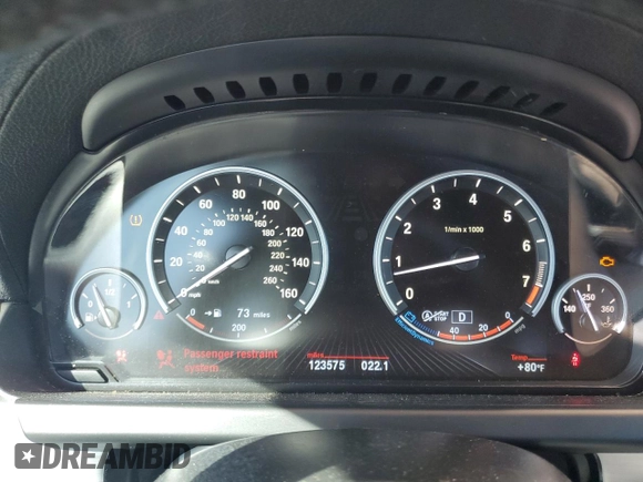 2013 BMW 6 Series 650i with VIN WBA6B2C52DD128713, listed as a Copart auction lot 47415235 with 123,575 mi miles and Clean Title. Bid and sale history available at DreamBid. Image 9.