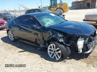 2013 Hyundai Genesis Coupe R-Spec with VIN KMHHT6KD0DU107881, listed as a IAAI auction lot 41815614 with 85,623 mi miles and . Bid and sale history available at DreamBid. Image 1.