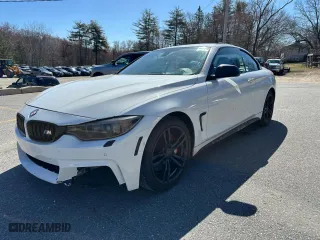 2014 BMW 4 Series 435i with VIN WBA3T3C57EP736698, listed as a Copart auction lot 52739335 with 104,403 mi miles and Clean Title. Bid and sale history available at carsss.com. Image 1.
