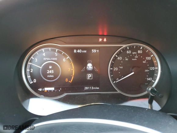 2018 Nissan Kicks SV with VIN 3N1CP5CU4JL505549, listed as a Copart auction lot 52184995 with 28,113 mi miles and Salvage Title. Bid and sale history available at carsss.com. Image 9.