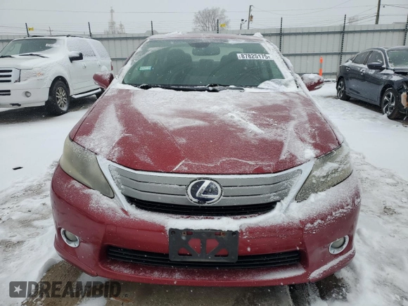 2010 Lexus HS 250h with VIN JTHBB1BA9A2005121, listed as a Copart auction lot 87825175 with 124,594 mi miles and Salvage Title. Bid and sale history available at DreamBid. Image 5.