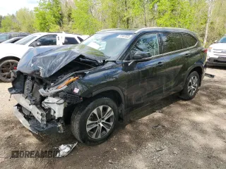 2022 Toyota Highlander XLE with VIN 5TDGZRBH9NS198481, listed as a Copart auction lot 55967505 with 85,433 mi miles and Salvage title. Bid and sale history available at DreamBid. Image 1.