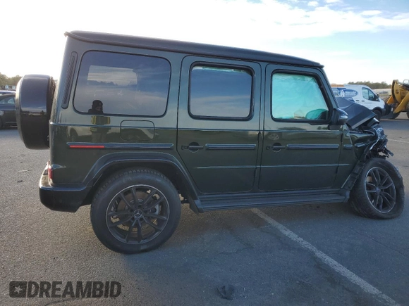 2025 Mercedes-Benz G with VIN W1NWH1AB7SX009659, listed as a Copart auction lot 41561635 with Not Provided miles and Salvage Title. Bid and sale history available at DreamBid. Image 3.