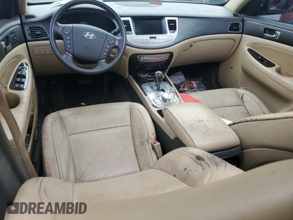 2009 Hyundai Genesis with VIN KMHGC46F19U045202, listed as a Copart auction lot 74543594 with 135,170 mi miles and Salvage Title. Bid and sale history available at carsss.com. Image 8.
